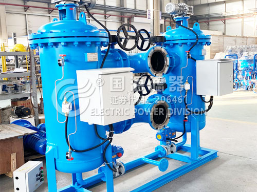 雙筒切換自動刷式過濾器