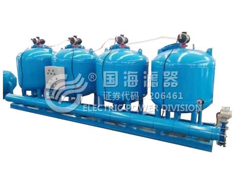 二沉池汙水淺層砂過濾器（砂濾罐）